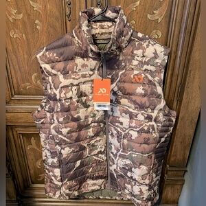 NWT First Lite Brooks Down Vest Fusion Camo Men’s XXL